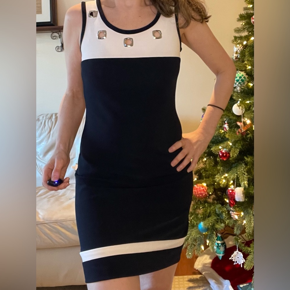 Dark Blue Joseph Ribkoff dress with matching jacket